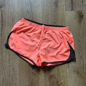 Nike Women's Bright Orange Athletic Shorts